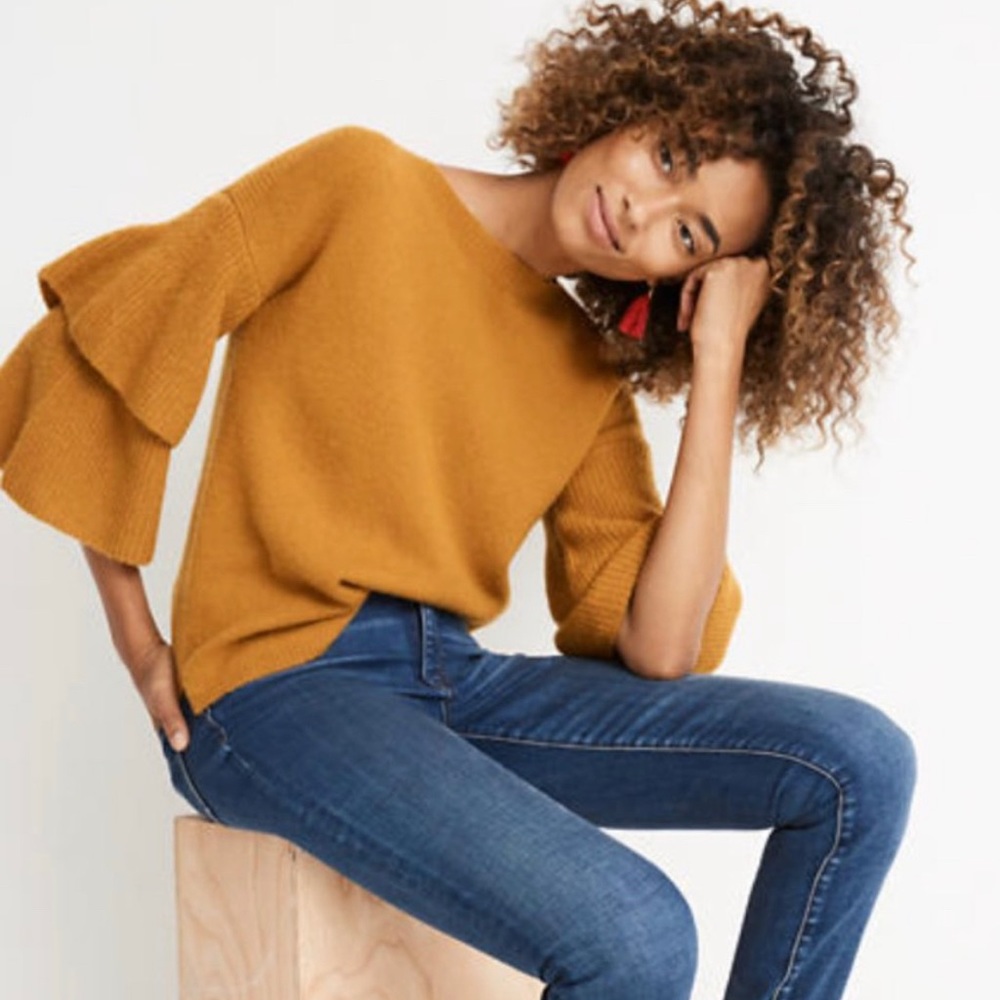 Madewell tier sleeve sweater